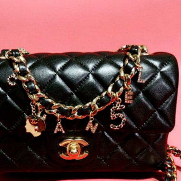 Chanel Coco Charms Mini Rectangular Flap Bag – Black Quilted Lambskin, Gold Hard - Picture 3 of 14